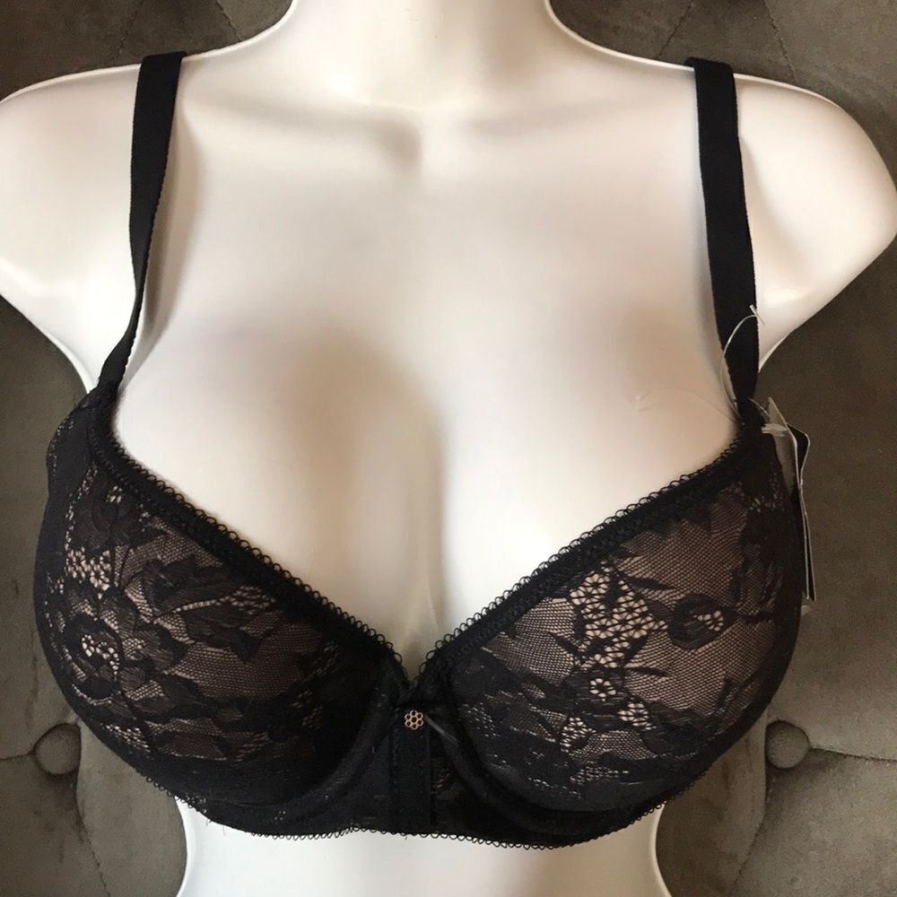 Wacoal Lace underwire lightly lined bra black - Picture 2 of 8
